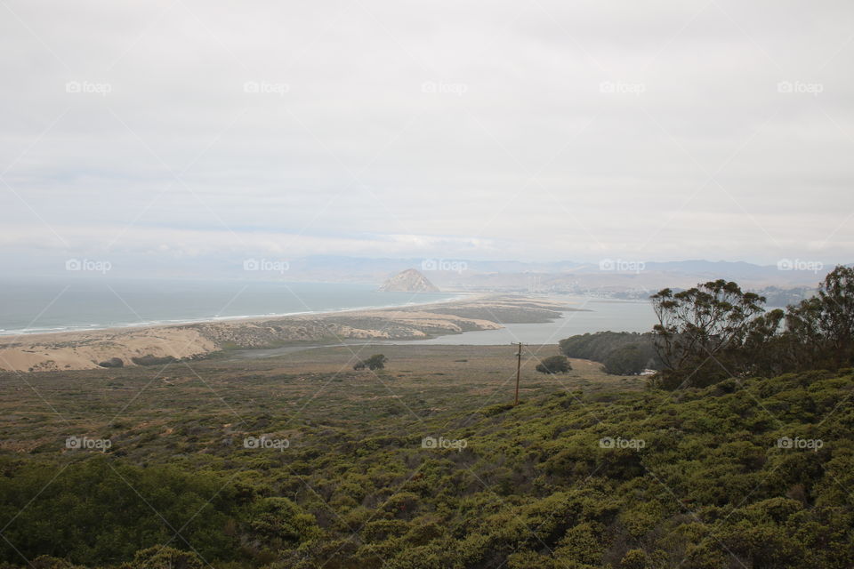 Fog over Morro Bay