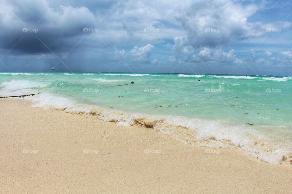 tropical storm under sea