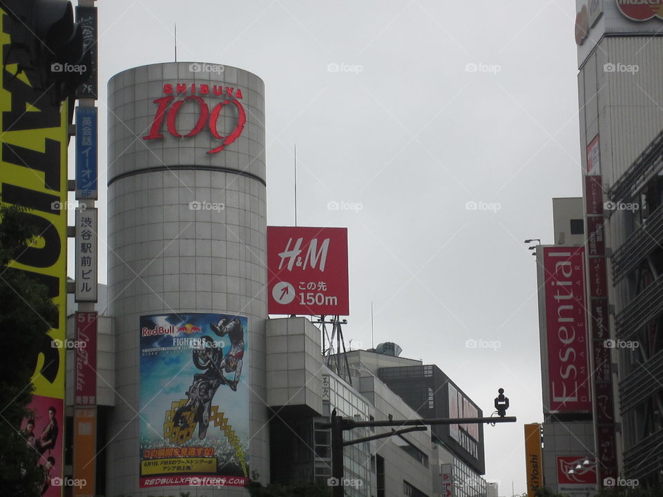 109 Department Store. Famous Shibuya Shopping Malls, Tokyo, Japan. Trendy Stores for Young People. Cool Japan.