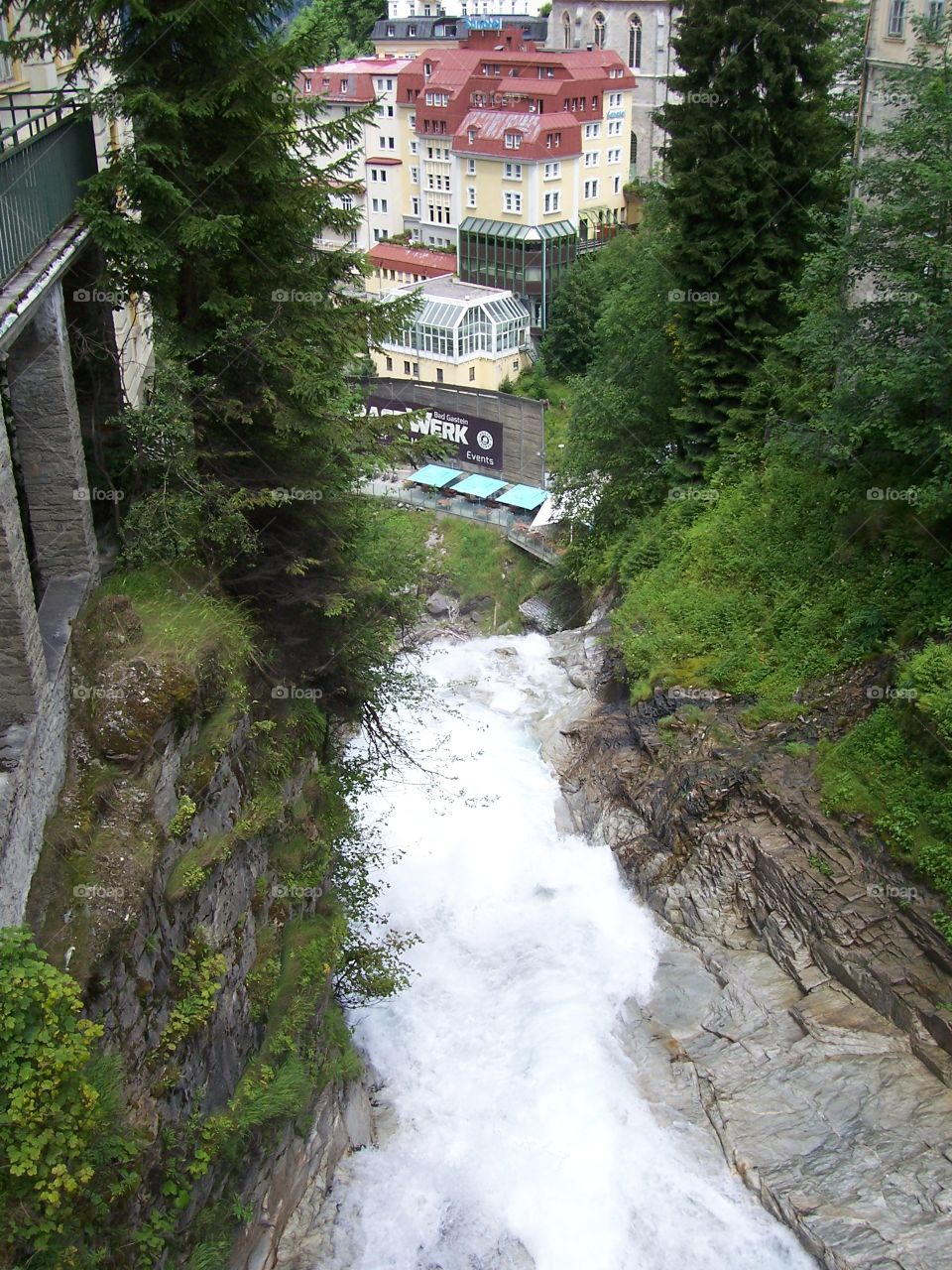 Bad Gastein, Austria, waterfall, water