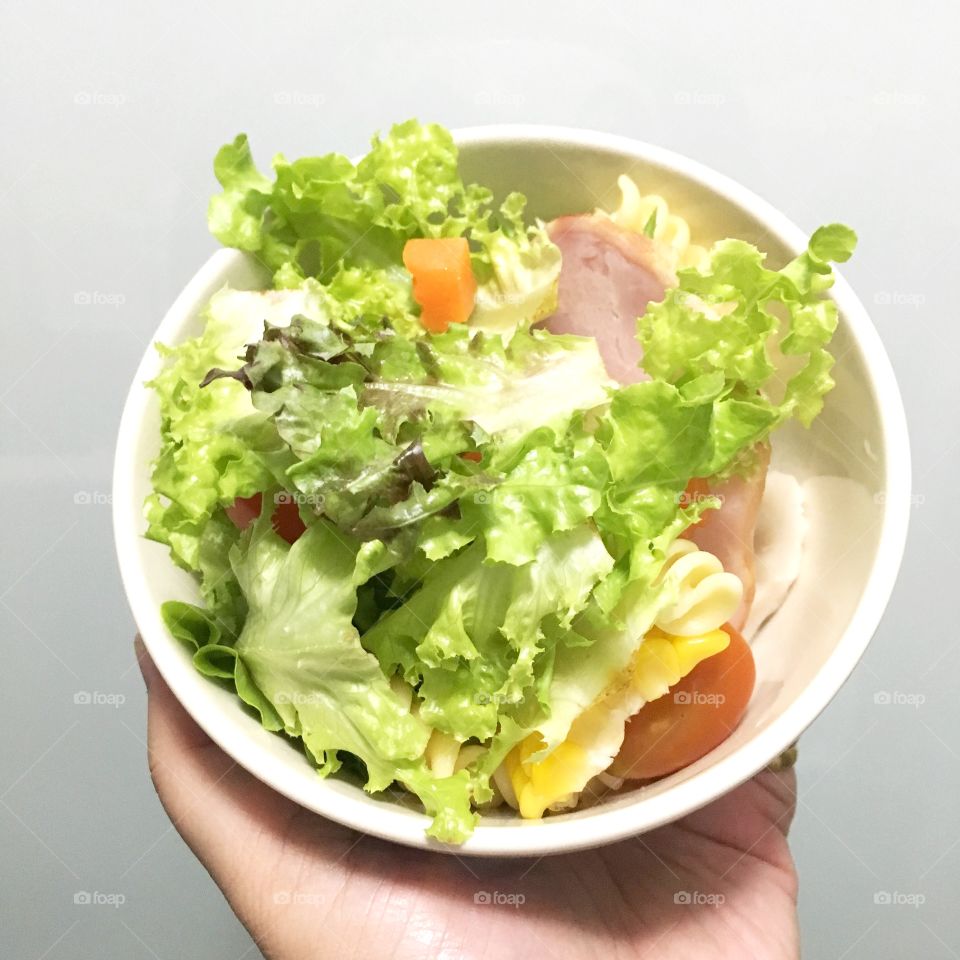 Salad in morning 