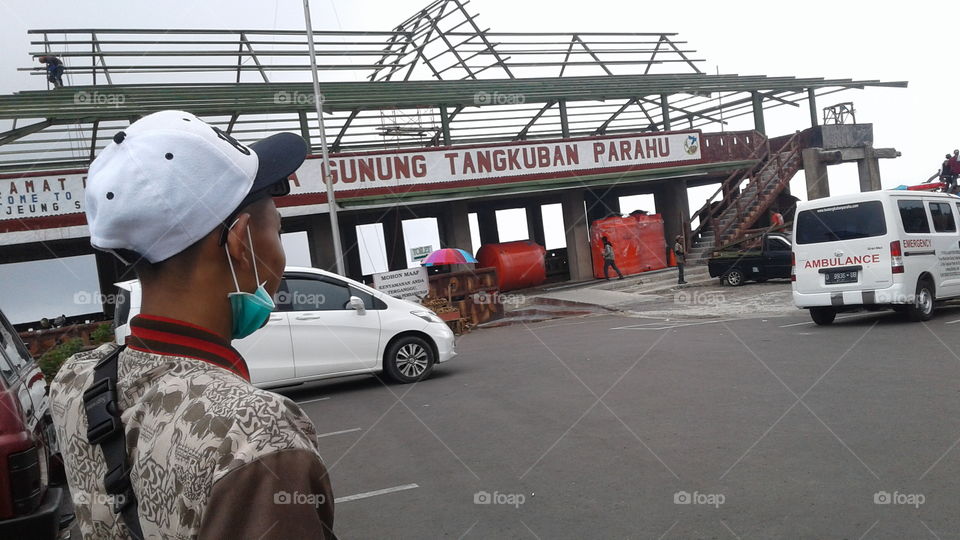 parking area tangkuban perahu