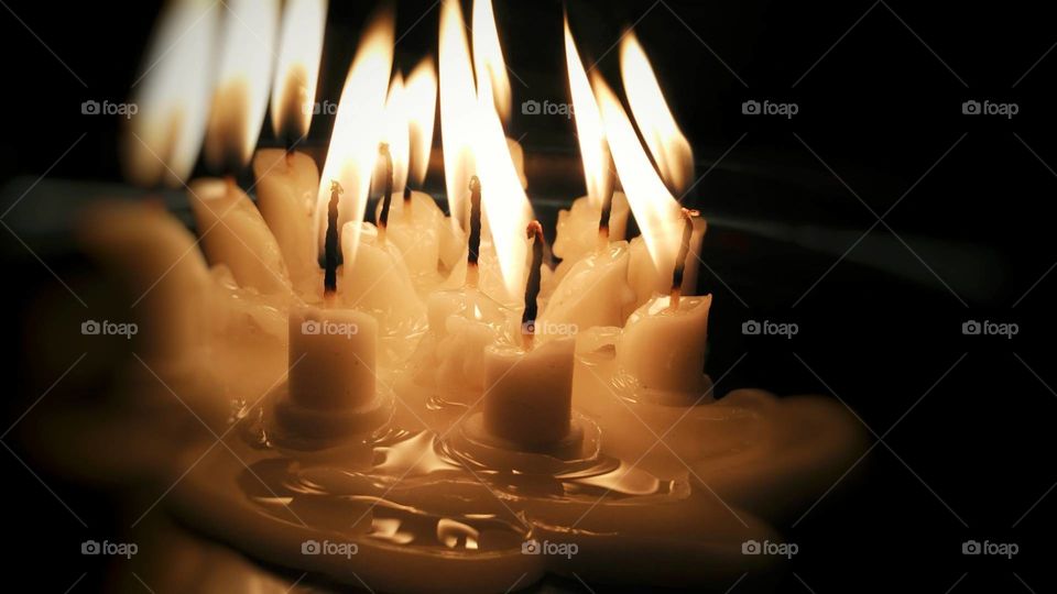 Melted candles without editing 
love the perfect frame and lights