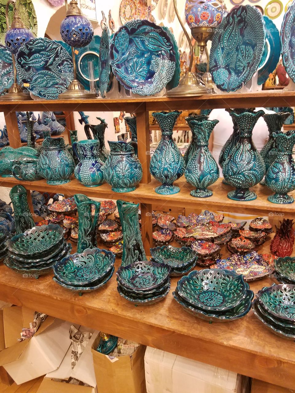 advertised pottery in Cappadocia Turkey
