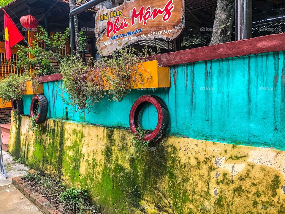 Colourful restaurant 