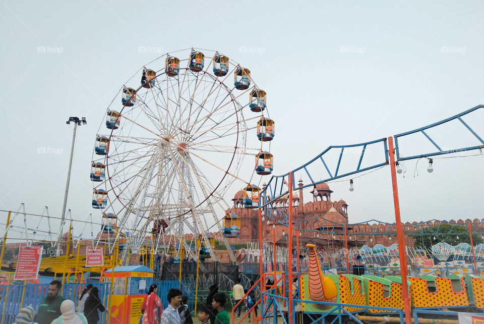 carnival at red fort in India (Delhi)