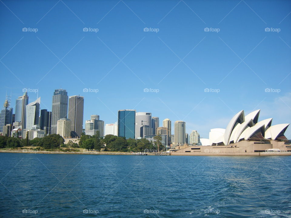 Sydney Opera house and City