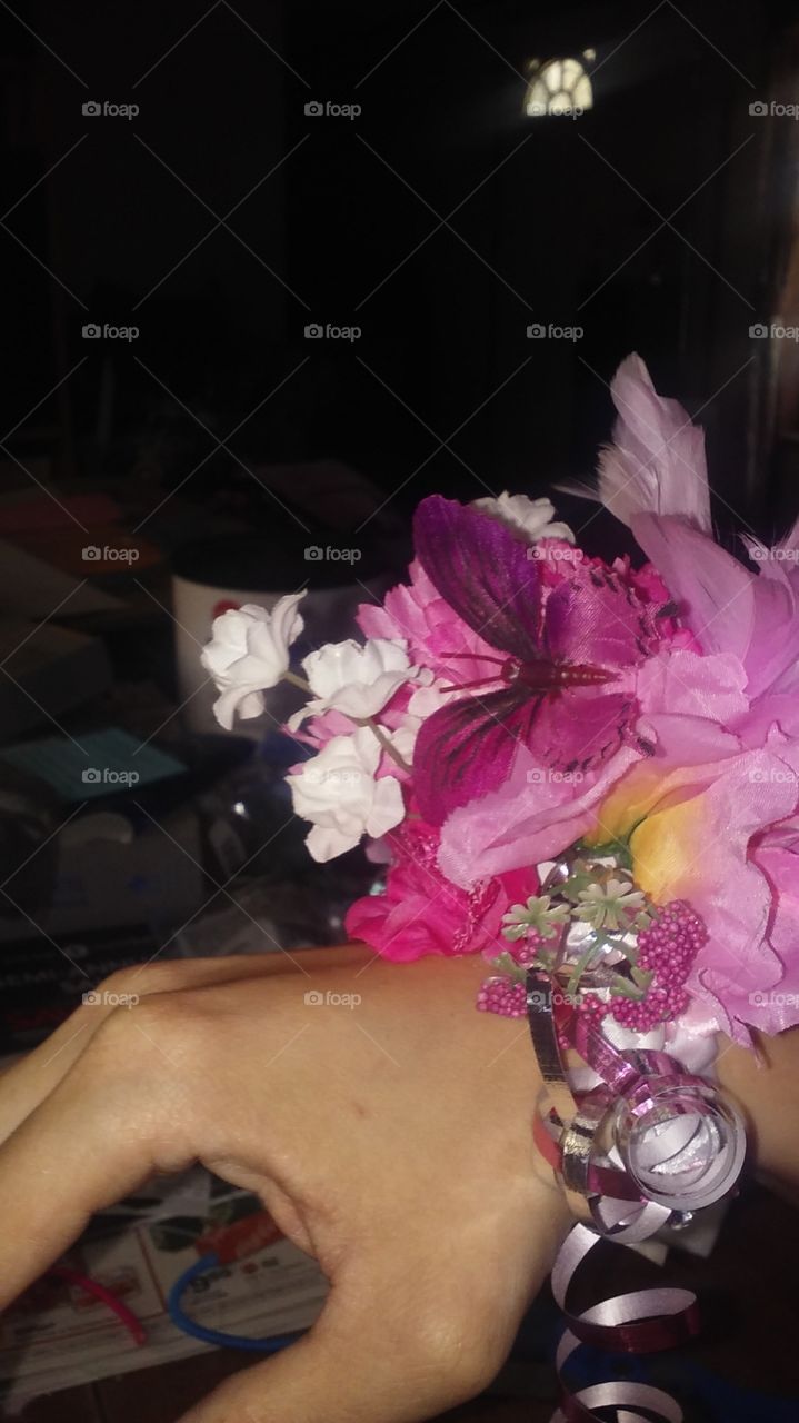 My point of view of a beautifully crafted handmade keepsake corsage.