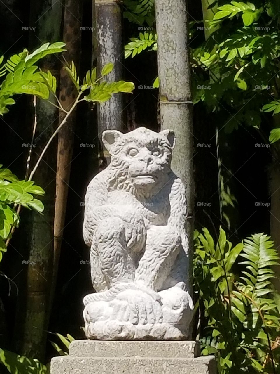 Monkey see Tibetan sculpture