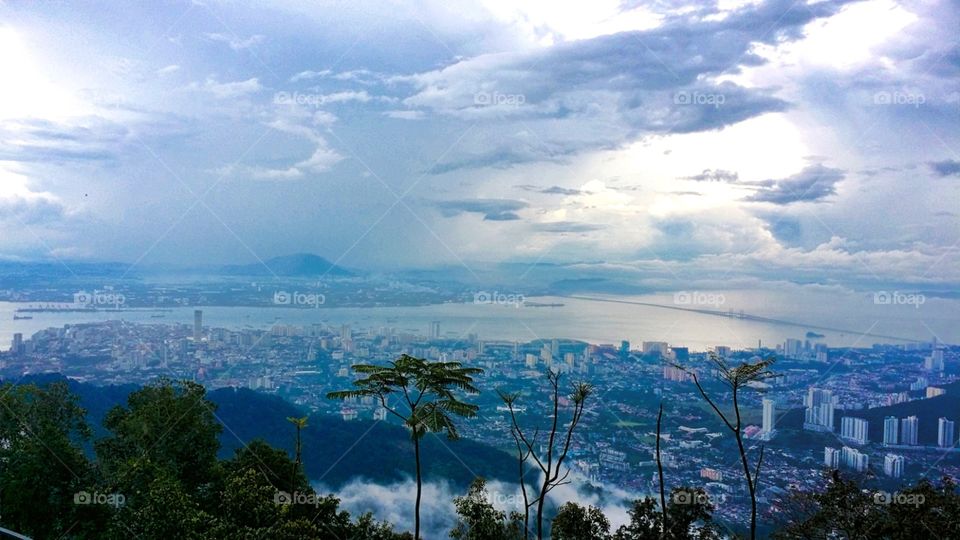 view from penang hill