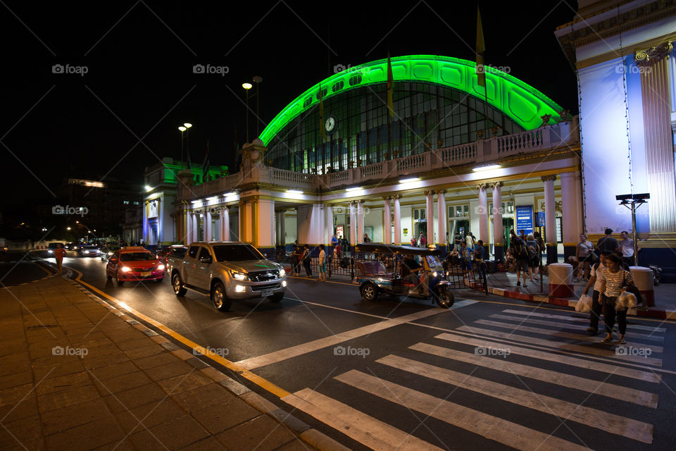 Central railway station in Bangkok 