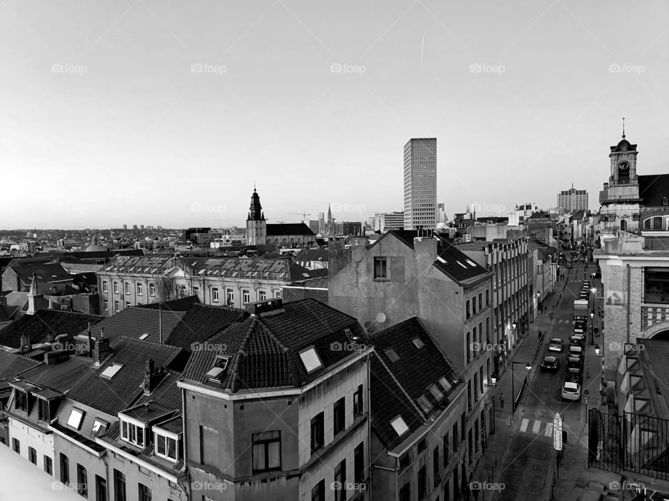 Brussels, a view from polaert place.