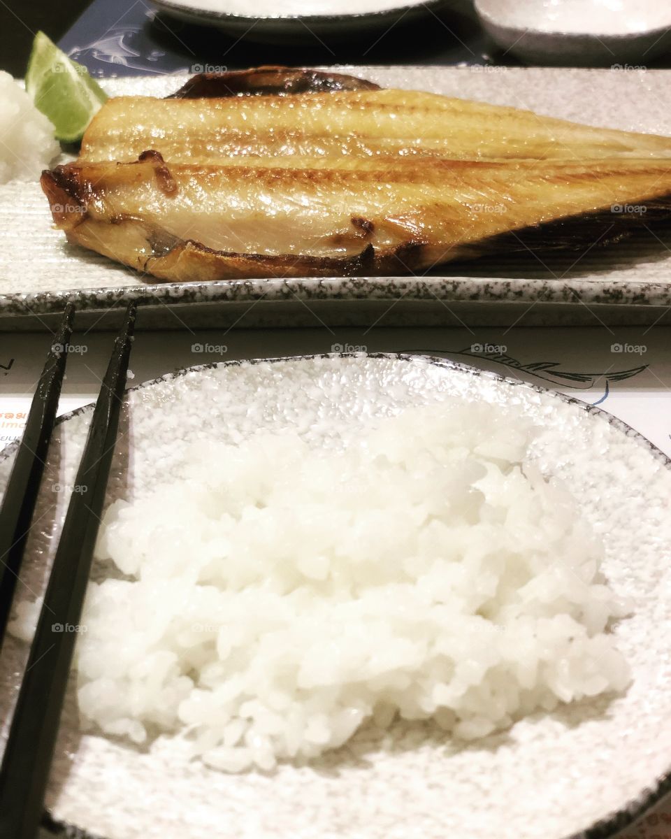Rice with fish 
