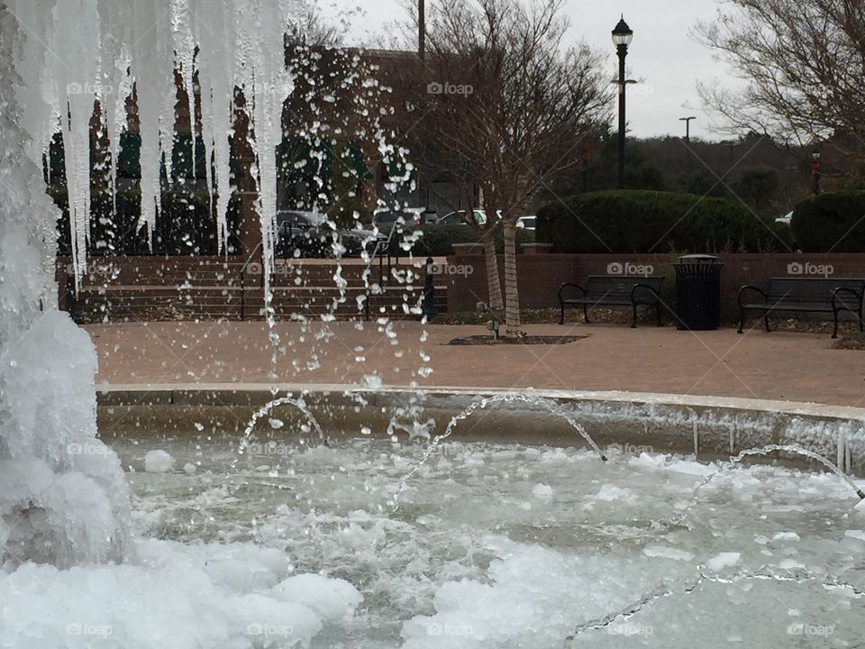 Frozen fountain