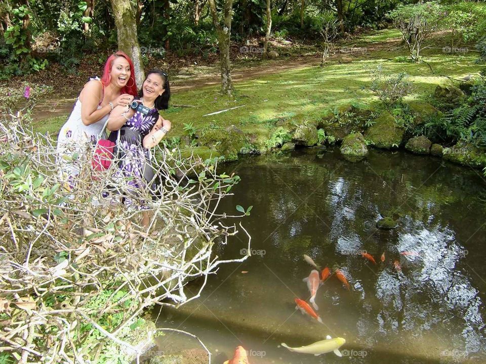 fish pond in hawaii. this was taken from my cousin's vacation in Hawaii. They lived in Germany and visited my bother in Hawaii.
