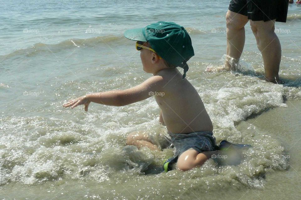 boy at the beach