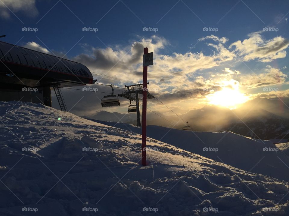 Ski Sunset
