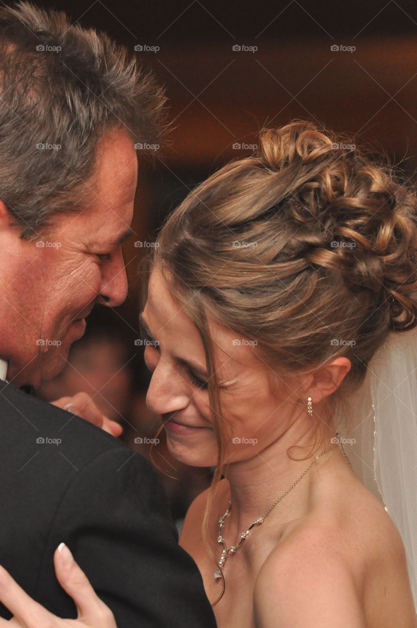 Bittersweet moment captured of my first dance as a married woman with my dad moments after he had given me away to my new husband on our wedding day 
