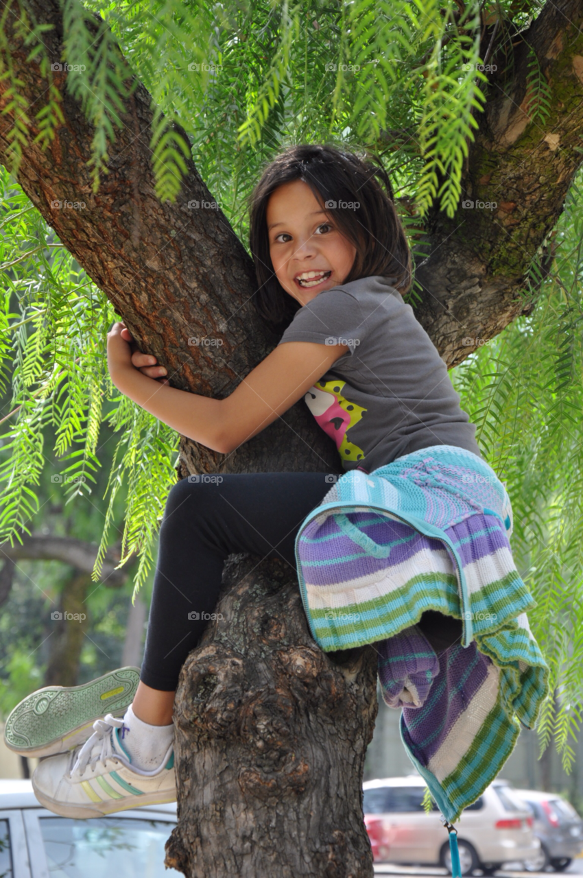 unam girl happy tree by grb