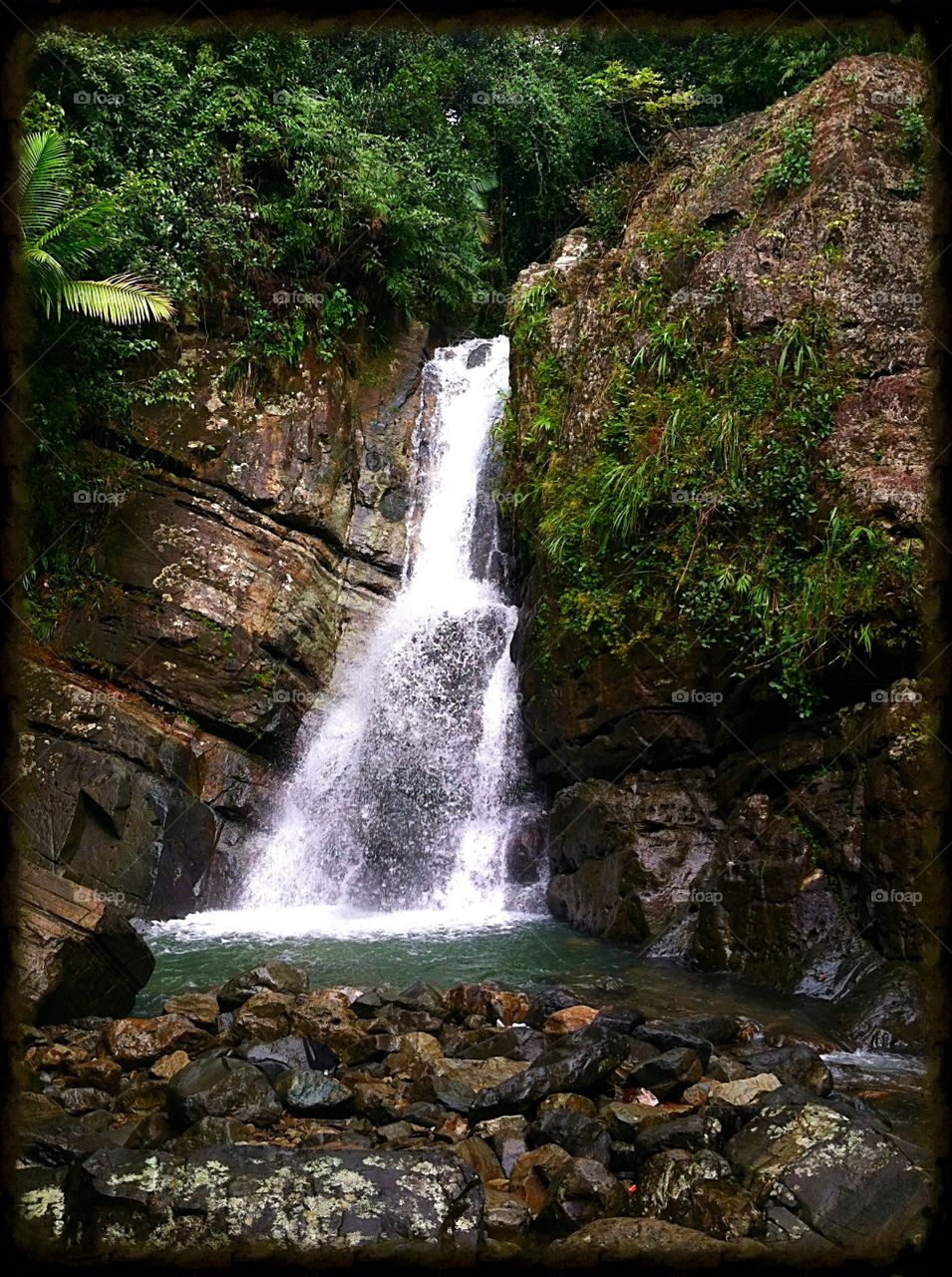 Puerto Rico waterfall 