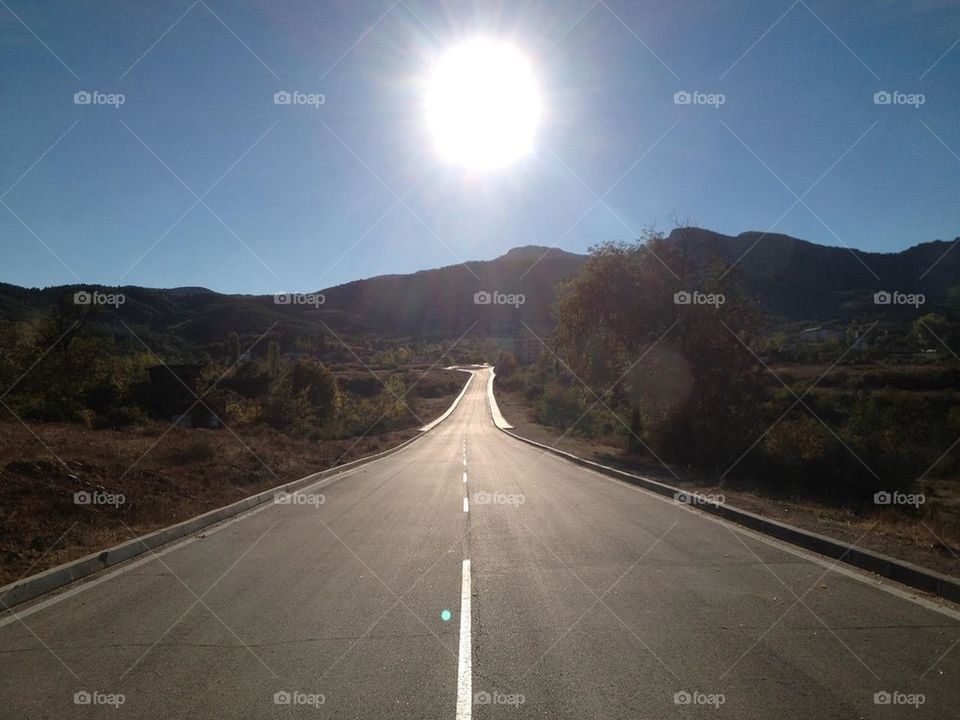 Sunny road