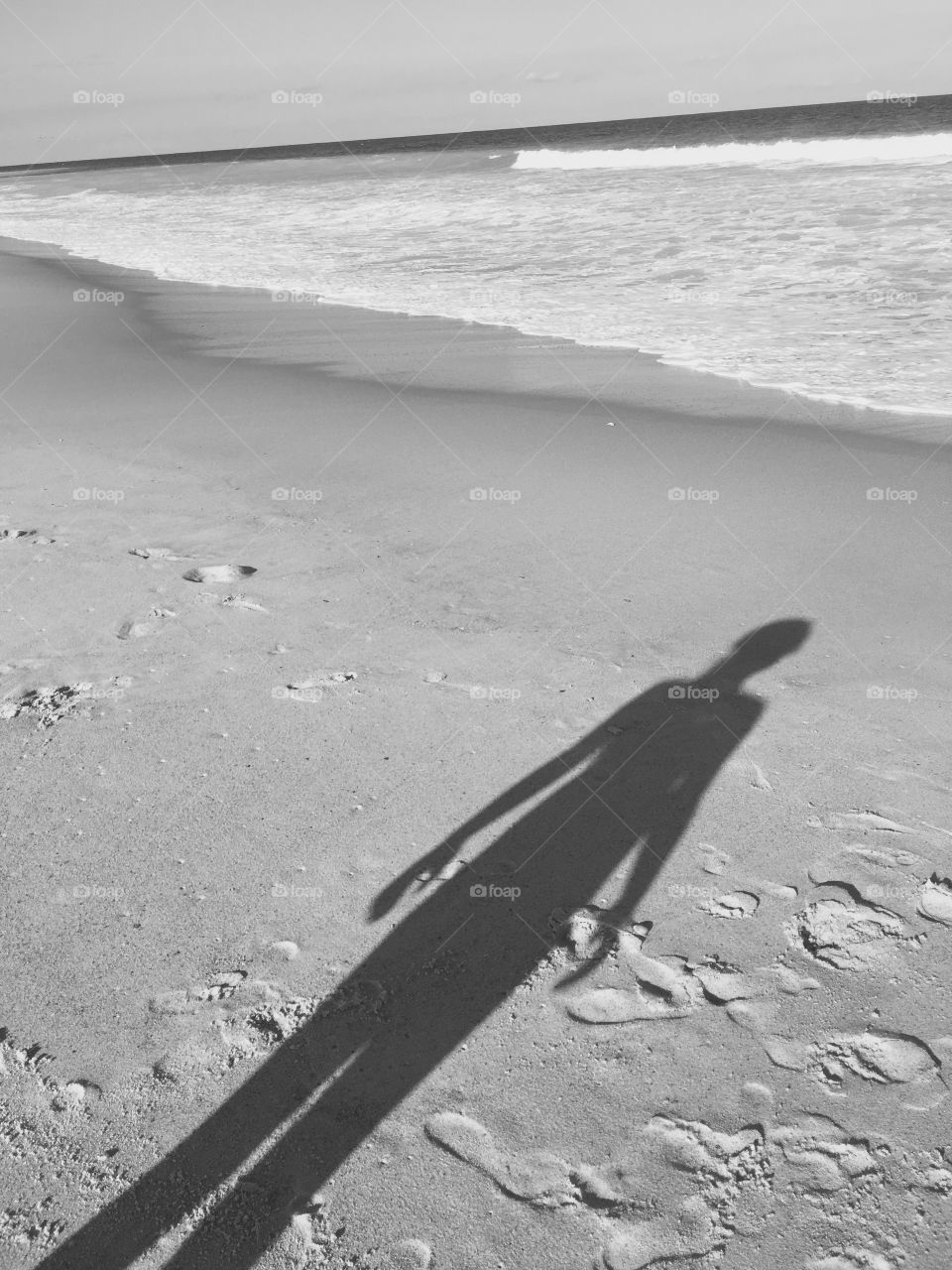 Shadow on beach 
