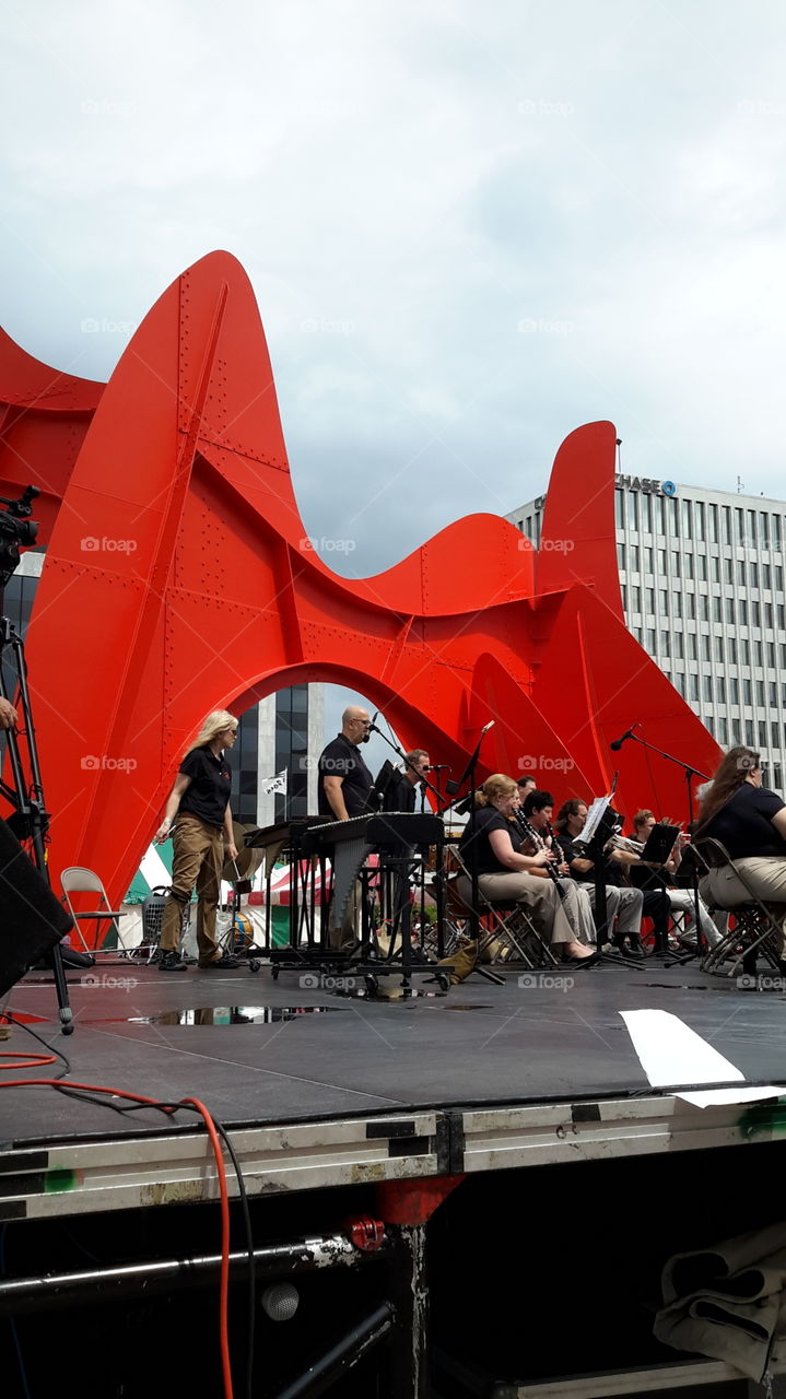 Calder plaza performance