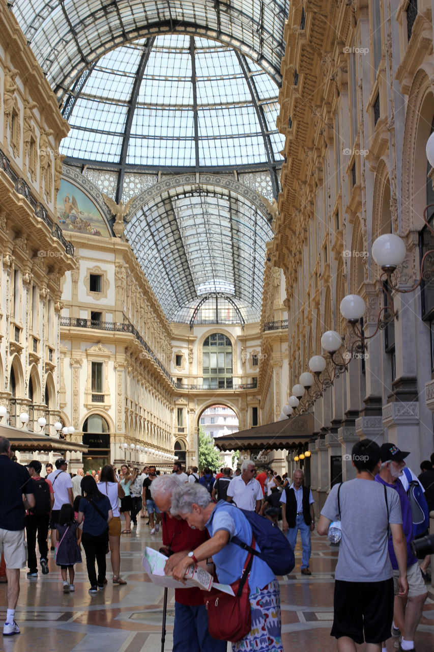 Italy, Milan, gallery of Victor Emmanuel II