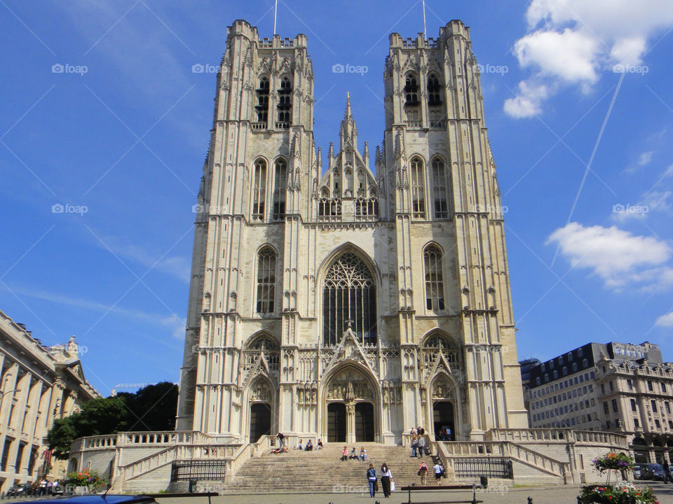 Cathedral of St. Michael and St. Gudula in Brussels, Belgium