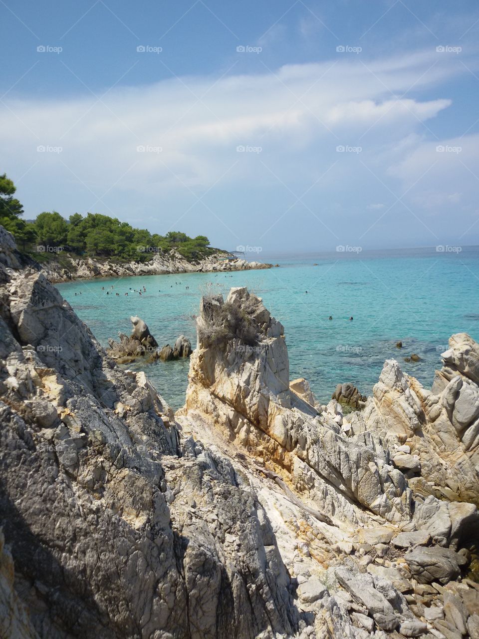 Stones and sea and sand