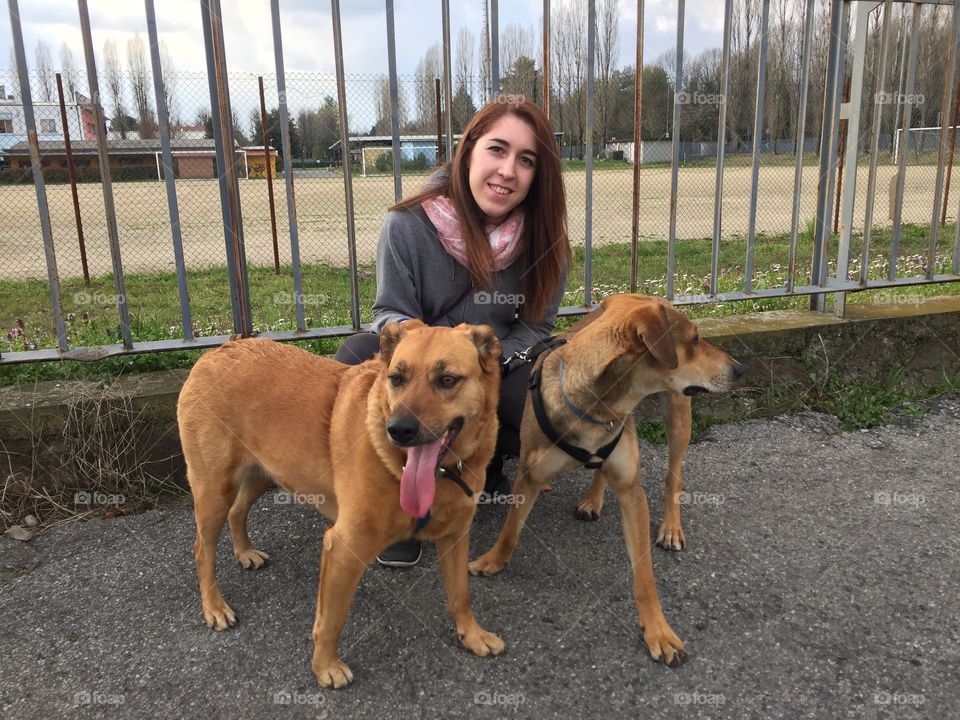 Spring walk with Lea and Sid!