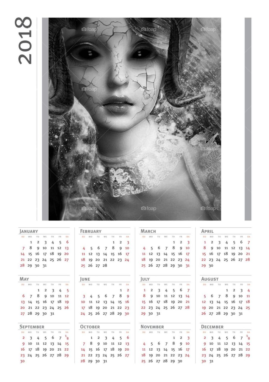 Date, People, Calendar, Woman, Portrait