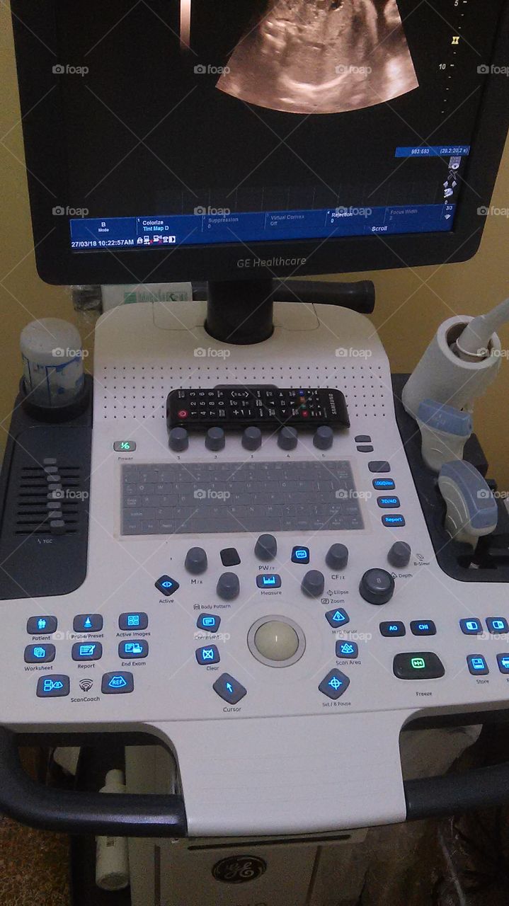 hospital, healthcare, ultrasound machine