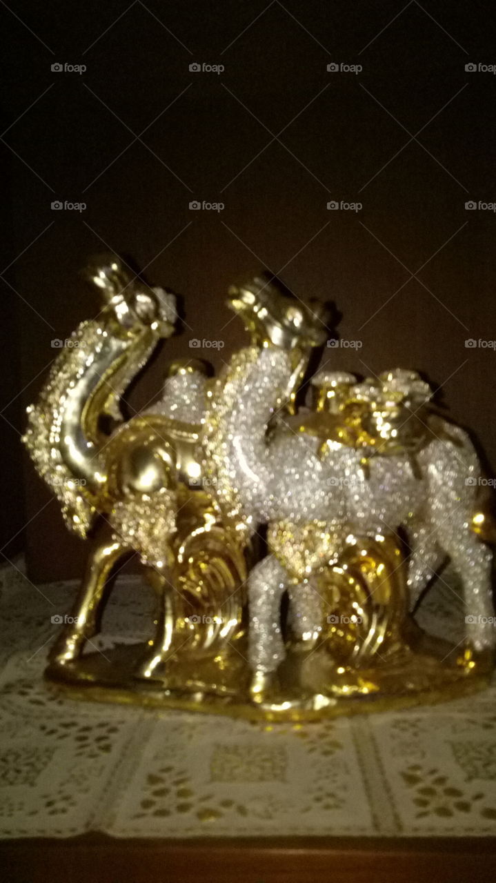 gold  horse