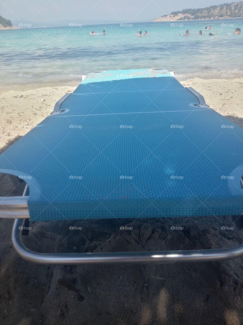 Sunbed on the beach