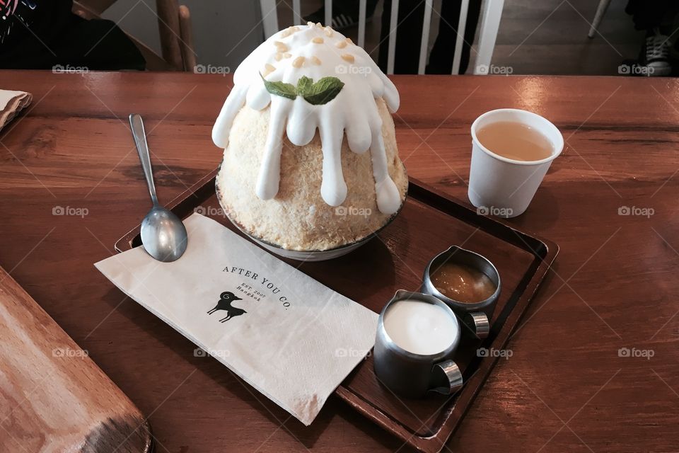 Wood, Coffee, Table, Food, No Person