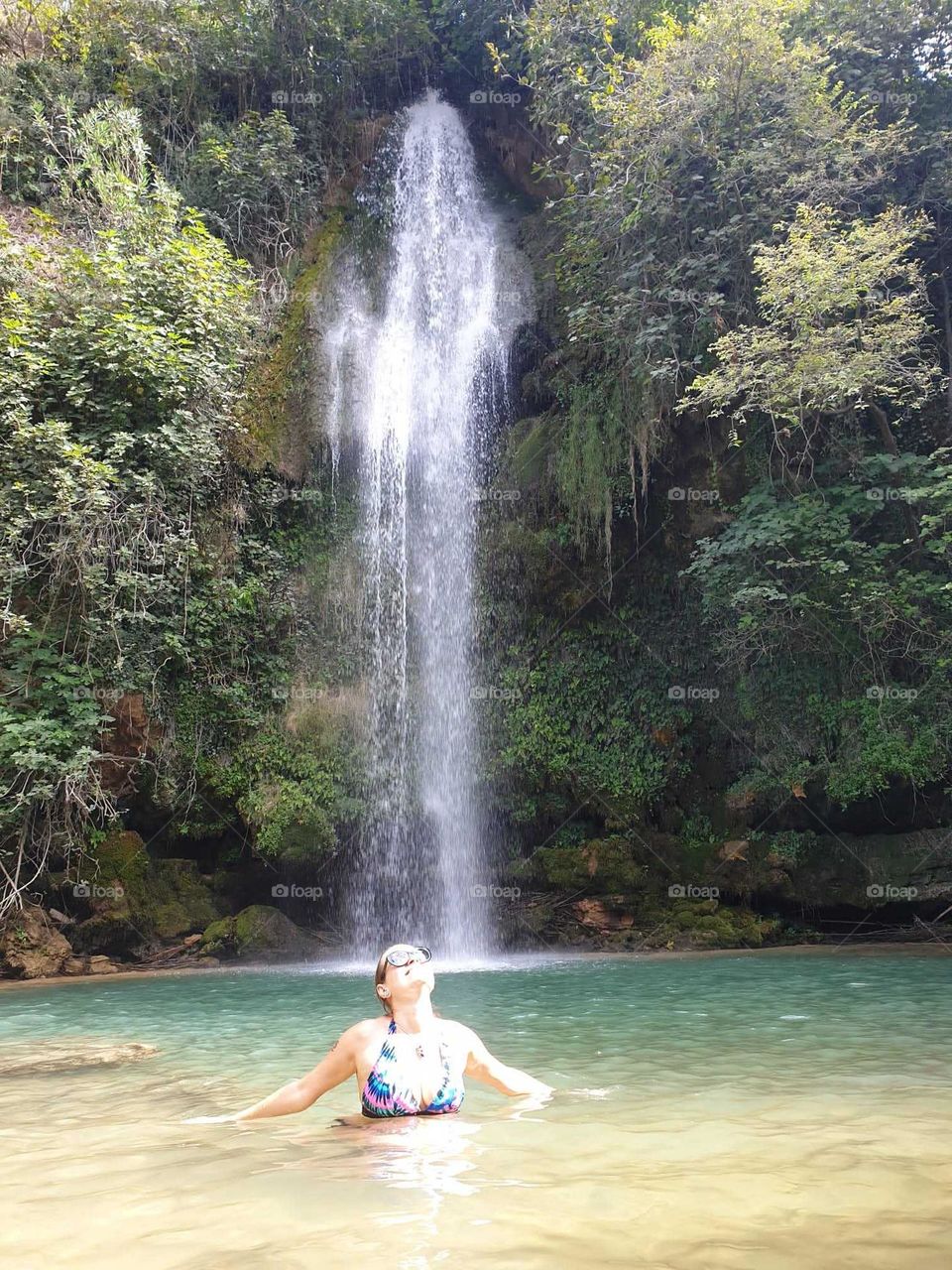 Waterfall#nature#human