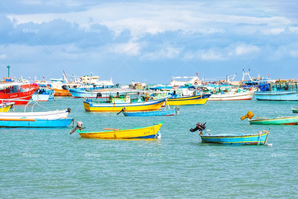 Alexandria city in the raining day