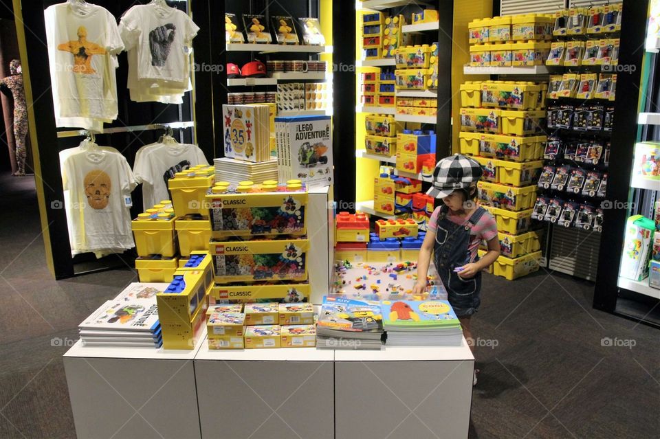 Store of lego blocks