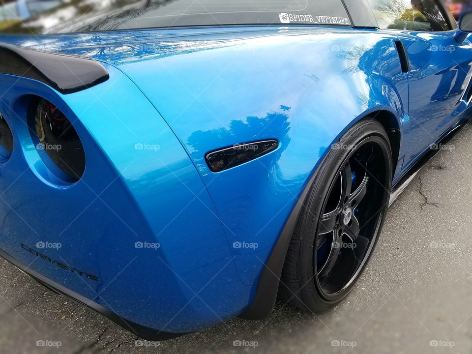 blue corvette