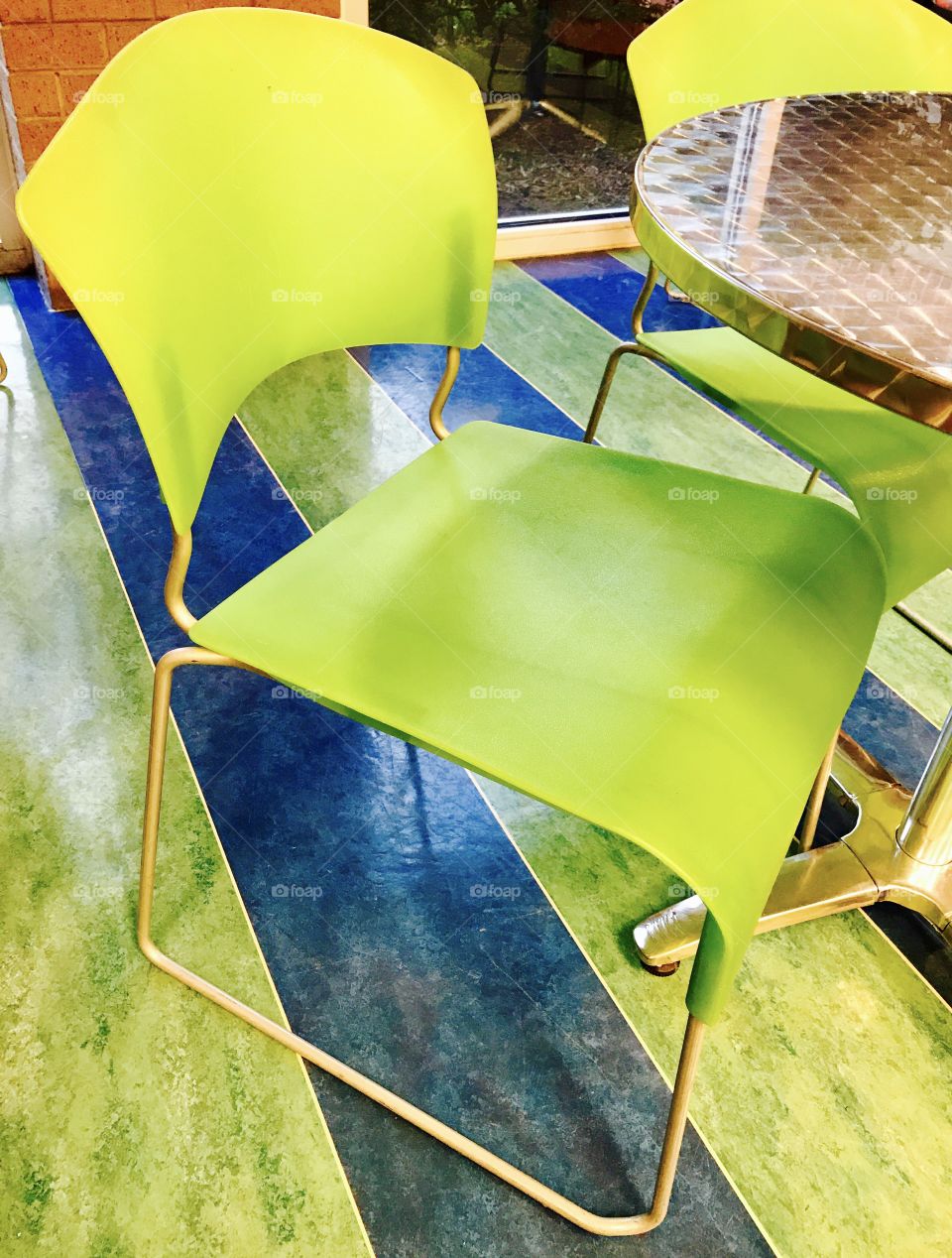 Flourescent Green Chair