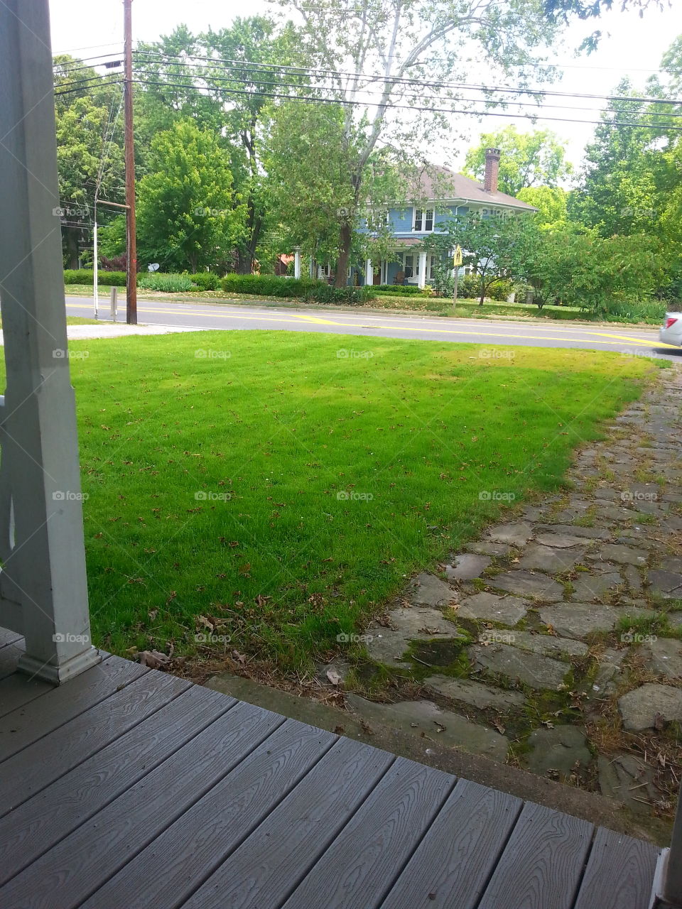 from the front porch