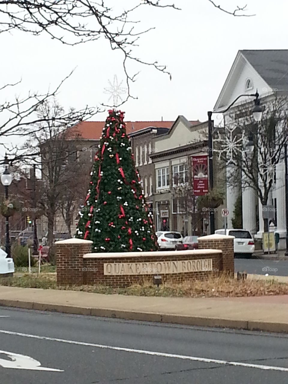 Christmas town center. qt