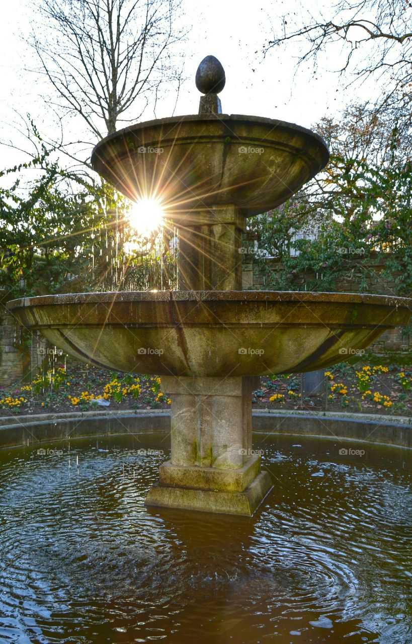 Fountain at Alameda Park. Fountain at Alameda Park, Santiago de Compostela