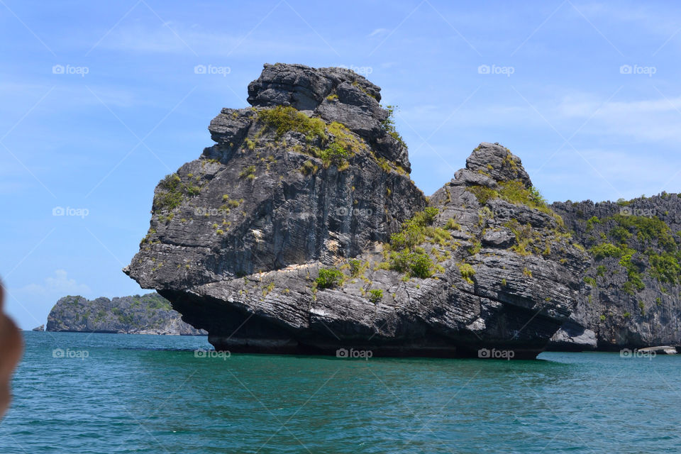 grass nature mountain sea by lanocheloca