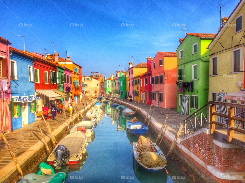 Colorful Burano, Venice, Italy 