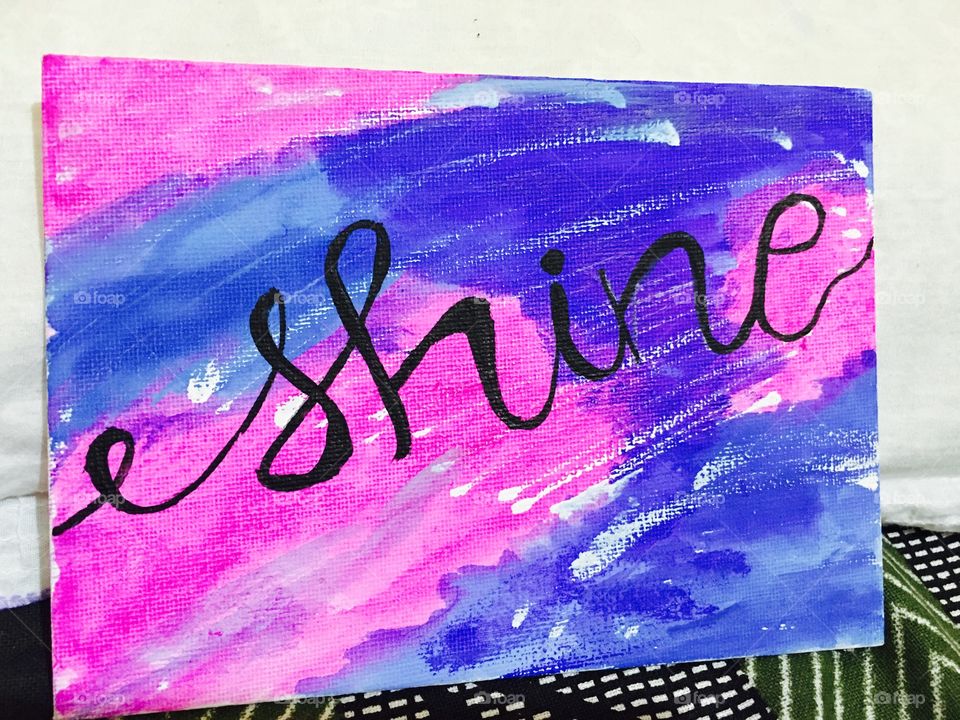 Shine , canvas painting 