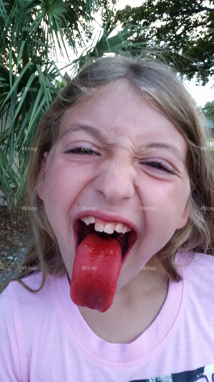 Red Hot Summer Slushie. My kid had a cherry slushie.