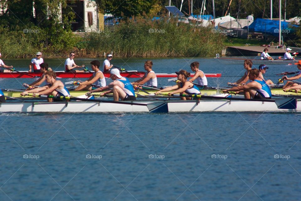 Rowing Competition In Sursee,Luzern