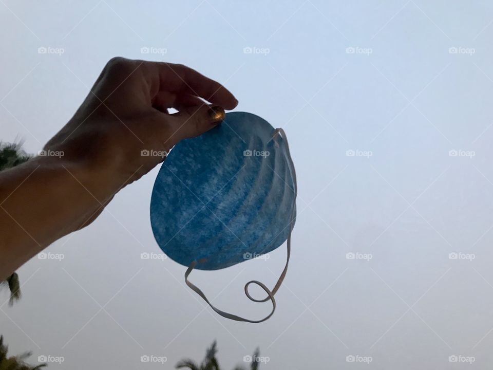 California- Becoming our daily routine, Wearing safety masks to prevent smoke inhalation in our lungs from the fires burning in California USA, America . Prayers for California